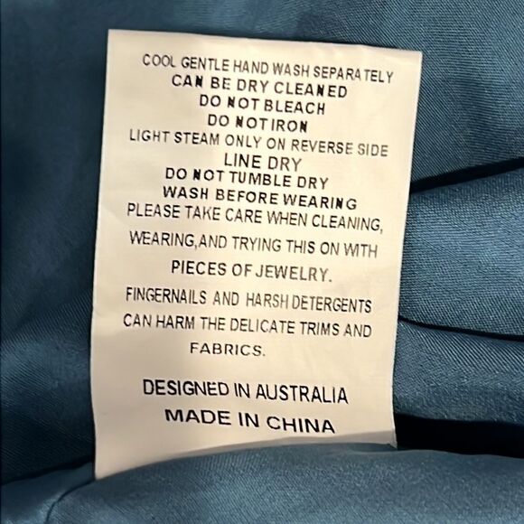 NWT Elliatt CASSINI DRESS CADET BLUE Revolve XXL - Picture 13 of 16